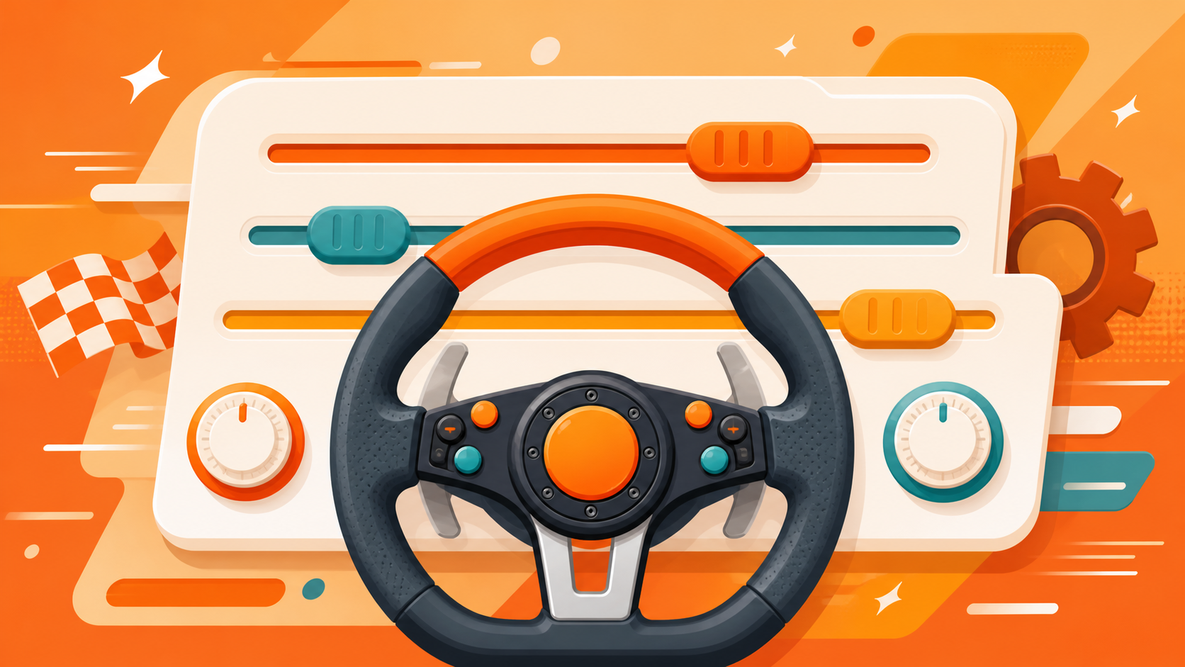 ダイレクトドライブとベルトギア駆動でiRacingのFFB設定が分岐する流れを示した図